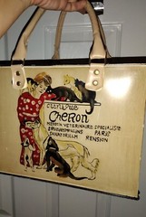 Art Deco Style Painted French Shopping Bag
