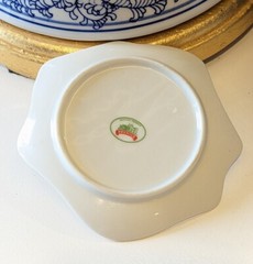 Map Of Ireland Porcelain Trinket Dish Leprechaun Shamrock St. Patrick’s Day Vtg