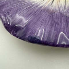 VTG Fitz & Floyd Halcyon 1980’s Flowers Pansy Hand Painted Plates 9” Set of 4
