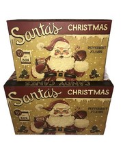 Set 2 Nesting ￼🎄 Stacking Lang Boxes Santa Claus Christmas Heavy Duty Fun
