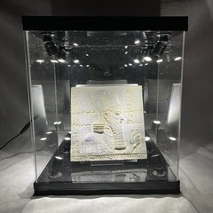 Near Eastern Inspired Ancient Anunnaki Tablet Recreation w/ Museum Display Case