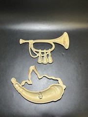 Vintage ‘70 Sexton Wall Art Lot Of 2 Americana Home Decor Casted Metal