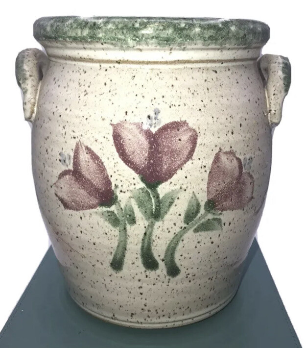Original Parsley Artisan Pottery Magnolia￼ Utensil Holder / Planter / Vase