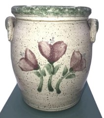 Original Parsley Artisan Pottery Magnolia￼ Utensil Holder / Planter / Vase