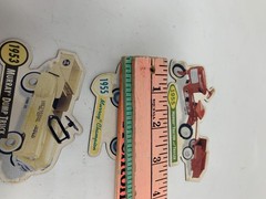 1999 Hallmark Kiddie Car Classic Magnet 1955 Tractor Trailer Champion Dump Truck