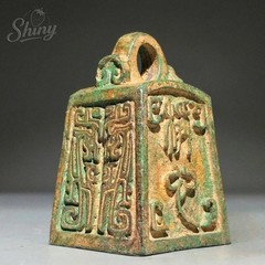 Authentic Ancient Chinese Artifact Gilded Bronze Dragon-Head Seal Jade Seal