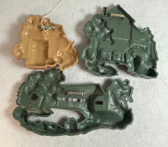 Home Interior Vtg 1990s Plastic Country Themed Wall Decor Hangings Set Of 3