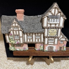 David Winter Framed Shadow Box The Plucked Ducks Cottage 1989 Vintage Retired