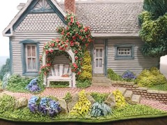 Lilliput Lane Spring Victorian American Landmarks Collection Mint In Box & Deeds