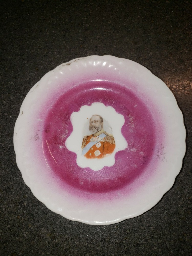 ANTIQUE Coronation Plate Of King Edward VII Great Britain 1901-1902 Year