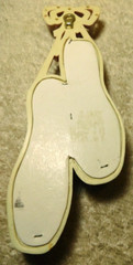 Unbranded~Vintage Pink & Off White Ballerina Shoes Wall Decoration
