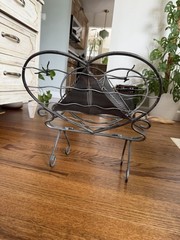 Nautical Sailboat Boat Metal Magazine Rack Holder Nautical Decor