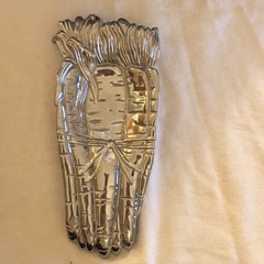 Vintage 2004 Fitz & Floyd Metal Carrot Spoon Rest Never Used Original Packaging