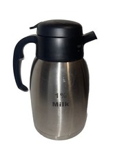 Service Ideas Stainless Steel 2 Liter Insulated Carafe Milk Drink Server