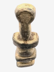 Neolithic Stone Idol Worshiper Figure Ancient Fertility Sculpture Artifact