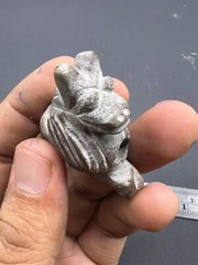 Rare Ancient Old Natural Jasper Stone Wild Animal Statue Figure Bead