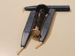 Vintage Stamp W Franklin Mint 1970s Sealing Wax Sticks Blue 3x Patent Pending