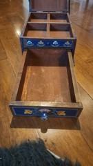SCANDI BOX vtg swedish jewelry chest scandinavian denmark wood painting norway