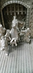 Franklin Mint Camelot Pewter Sculpture Bookend from 1978