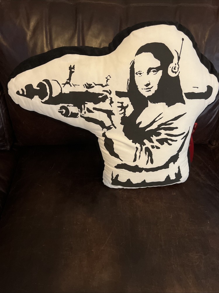 Banksy x Medicom x Sync Supreme Brandalism Pillow Plush Cushion Art NWT