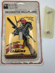 RARE* Vintage Replica Metal Light Switch Cover Red Ryder Daisy Air Rifles NEW