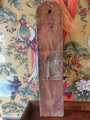 Antique late 19th century Oakleys Wellington knife polish board oak and leather