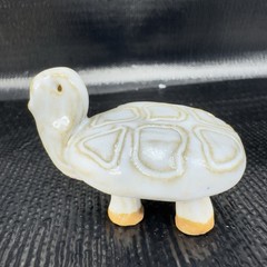 Vintage Hand Made Pottery Stoneware Turtle Figurine Small Figure Hand Crafted