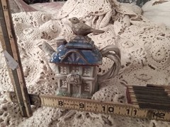 Vintage 1990’s Ceramic Cottage Teapots NOS Decorative Knick Knack