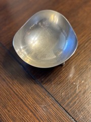 Stainless Steel Tri-Corner 5” Trinket Bowl Made In Denmark