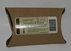 Longaberger Shamrock Knob with Original Packaging #23282