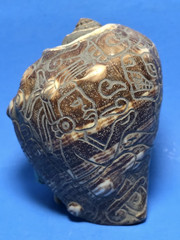PRE-COLUMBIAN MAYAN CARVED SNAIL, CODEX TYPE