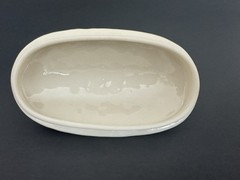 Belleek Ireland Trinket Box + Dish Set Classic Shamrock Cream Porcelain 6th Gen
