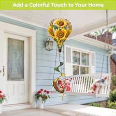 Briarwood Lane Sunflower Duo Hot Air Balloon Spinner