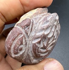 Natural Jasper Stone Rare Unique A Bird Figured Statue Beads