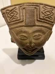 Pre-Columbian Veracruz Mexico Laughing Head Statue