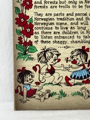 Trolls In Norway Vtg Wall Hanging Decor Made in Norway Perfect