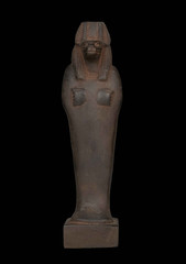 Ancient Egyptian God Anubis Ushabti Statue Mummiform Jackal Deity Stone Figurine