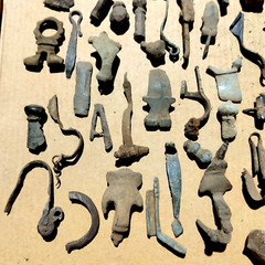 Lot of 10 Roman Bronze Fibulae Metal detecting finds