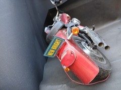 UNTESTED New Bright 9.6V R/C Red Harley Davidson Fat Boy Motorcycle AS IS PARTS