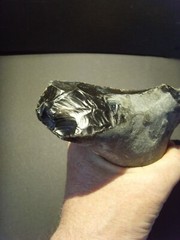 Lower Paleolithic – Unique Acheulean handaxe/chopper c.450,000 BP.