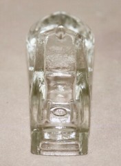 Boat Hollow Candy Holder Clear Glass ~ 4 3/4” Long 1940’s