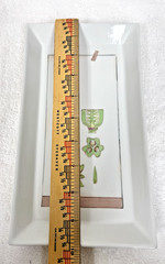Fabienne Jouvin Paris Porcelain Tray Botanical 9 3/4″ x 5.5″ Signed