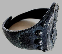 300 BC Ancient Roman Silver Ring Lady Justice goddess moral force in judicial