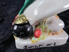 Belleek Irish Vintage RARE! Leprechaun Painted 5-1/4” Elf, Knome 3rd Green Mark
