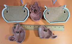 Vintage 5 pcs Burwood Wall Plaques Southwest Flavor early 1990s made in USA