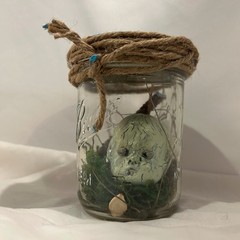 Haint Jar™ Appalachian Folk Horror Doll, Relic Oddity, Gothic, Handmade OOAK