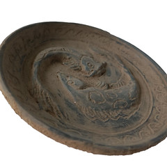 300 BC Amazing Ancient Roman Terracotta Plateful Plate High detailed decorated