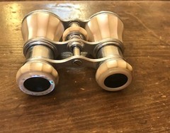 Antique Edwardian LEMAIRE PARIS MOTHER OF PEARL OPERA GLASSES & CASE