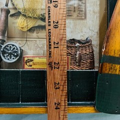 Wooden Fishing Row Boat Wall Hanging Art Cabin Mancave Bass Decor Sign Display