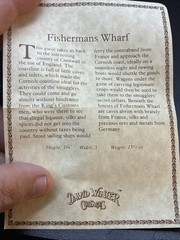 The Fishermans Wharf by David Winter 1983 Great Britain John Hines W/Box & COA